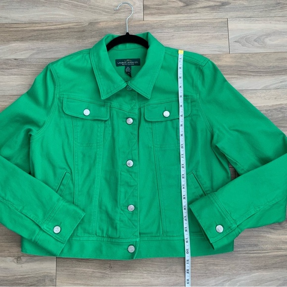 Ralph Lauren Green cropped Jean jacket - Picture 2 of 6